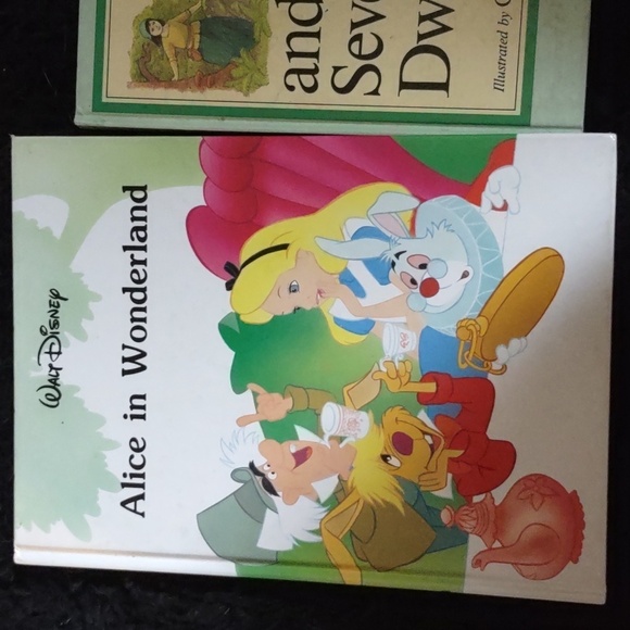 Walt Disney's Alice in wonderland and Snow White and the seven dwarfs hard books - Picture 2 of 11